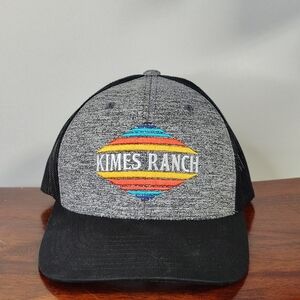 Kimes Ranch Mesh Hat Cap Snap Back Elpaso Gray Black Trucker Western Work Men's